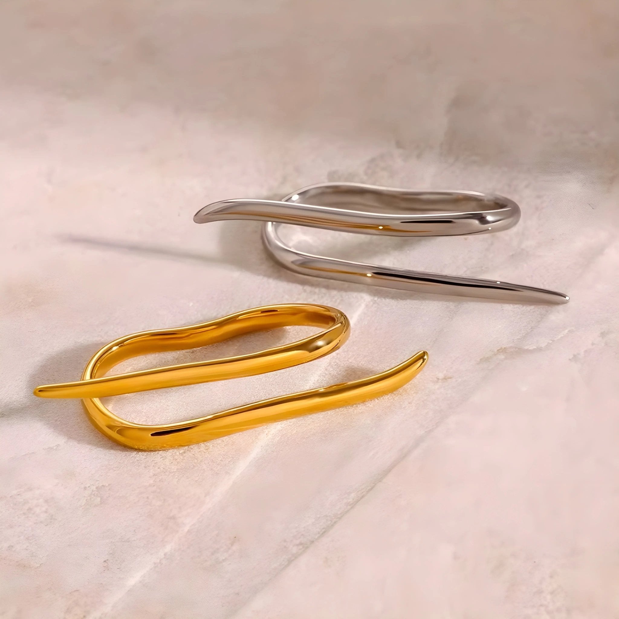 Anello Daisy BEHI - Design Organico Placcato Oro 18k | BEHI MILANO - gioielliperfetti.it