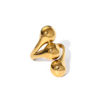 Anello Regolabile BEHI MILANO LETIZ - Acciaio Inossidabile Placcato Oro PVD | Gioielli Perfetti - gioielliperfetti.it