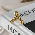 Anello Regolabile BEHI MILANO LETIZ - Acciaio Inossidabile Placcato Oro PVD | Gioielli Perfetti - gioielliperfetti.it