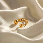 Anello BEHI MIA BTA Regolabile - Acciaio Inossidabile Placcato Oro 18k | BEHI MILANO - gioielliperfetti.it