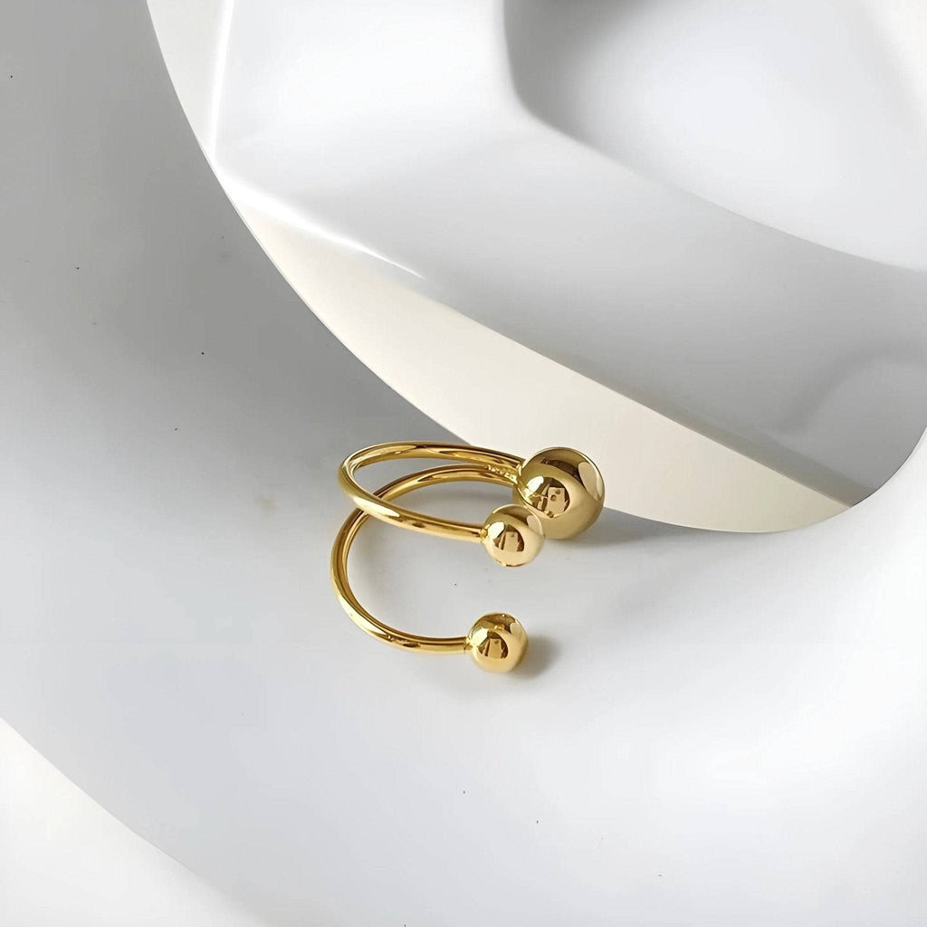 Anello BEHI MIA BTA Regolabile - Acciaio Inossidabile Placcato Oro 18k | BEHI MILANO - gioielliperfetti.it