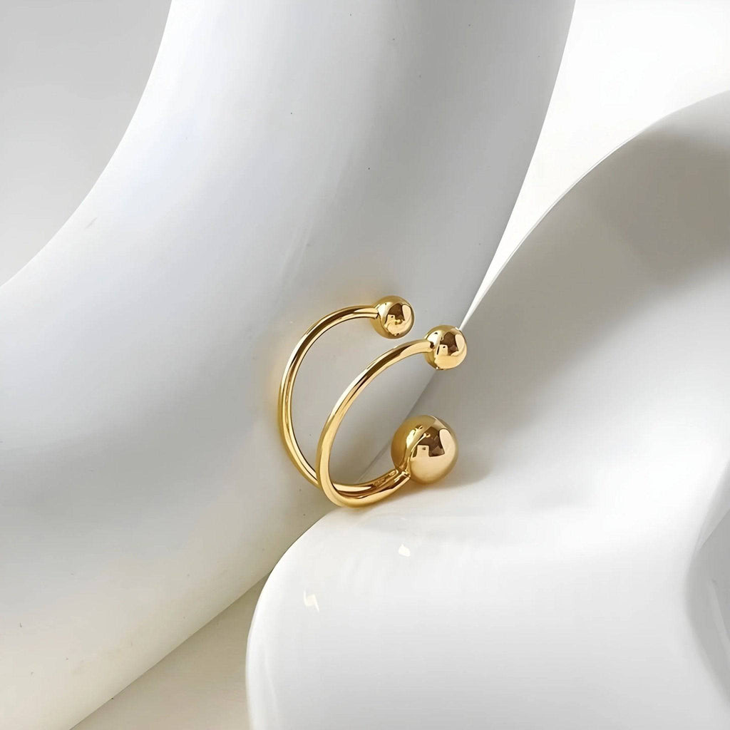 Anello BEHI MIA BTA Regolabile - Acciaio Inossidabile Placcato Oro 18k | BEHI MILANO - gioielliperfetti.it