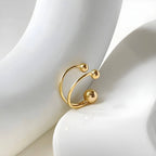 Anello BEHI MIA BTA Regolabile - Acciaio Inossidabile Placcato Oro 18k | BEHI MILANO - gioielliperfetti.it