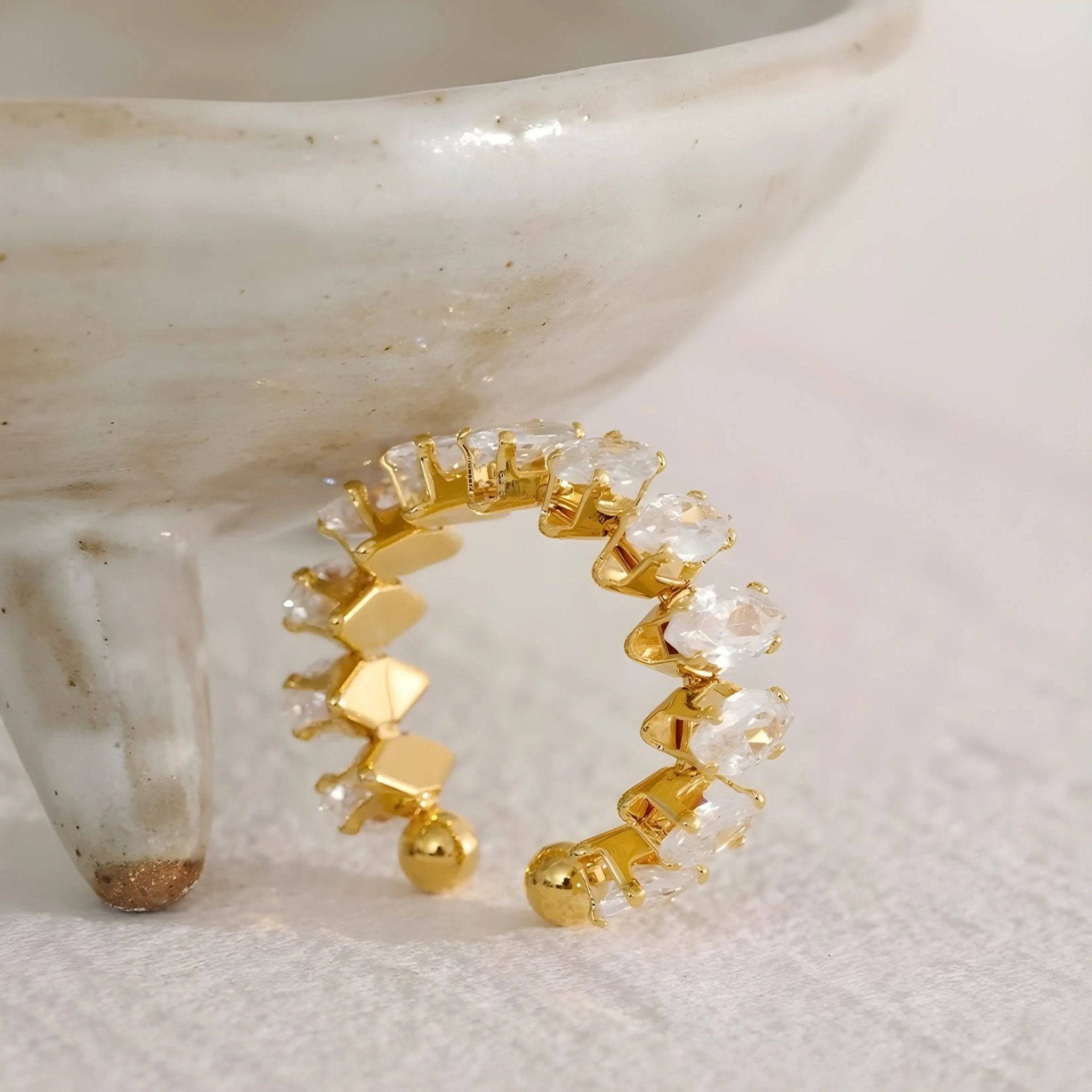 Anello BEHI VISHVA Placcato Oro 18k - Design Unico & Raffinato | BEHI MILANO - gioielliperfetti.it