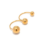 Anello BEHI BENDIS - Eleganza Quotidiana in Acciaio Placcato Oro PVD | BEHI MILANO - gioielliperfetti.it