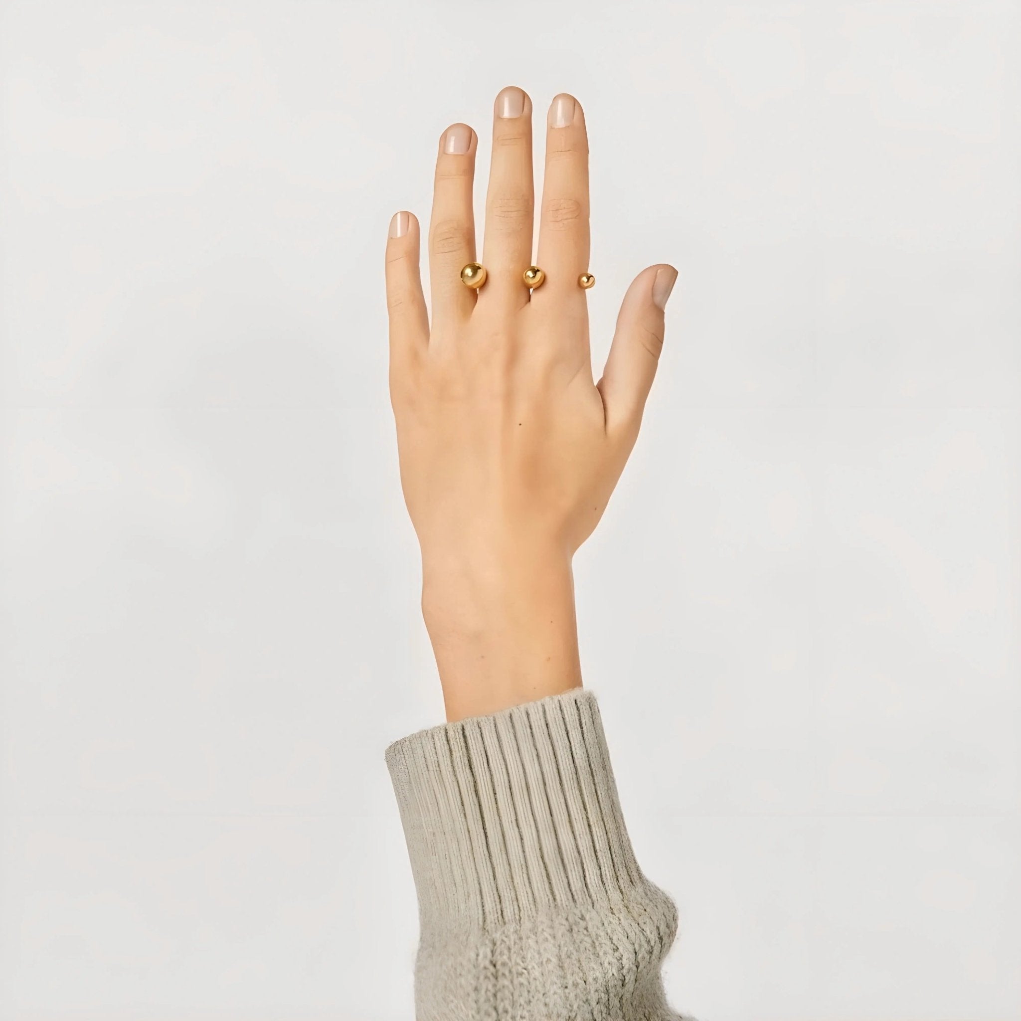 Anello BEHI BENDIS - Eleganza Quotidiana in Acciaio Placcato Oro PVD | BEHI MILANO - gioielliperfetti.it