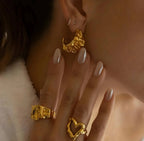 Anello Miss Milly BEHI MILANO - Acciaio Inossidabile Placcato Oro 18k | Gioielli Perfetti - gioielliperfetti.it