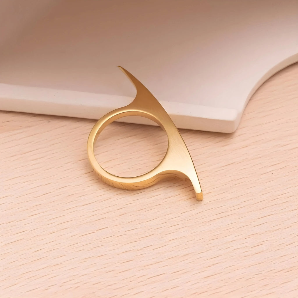 Anello Leena BEHI Milano - Acciaio Inossidabile Placcato Oro PVD | Gioielli Perfetti - gioielliperfetti.it