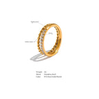 Anello BEHI LETICA - Splendore Raffinato con Zirconi Scintillanti | BEHI MILANO - gioielliperfetti.it