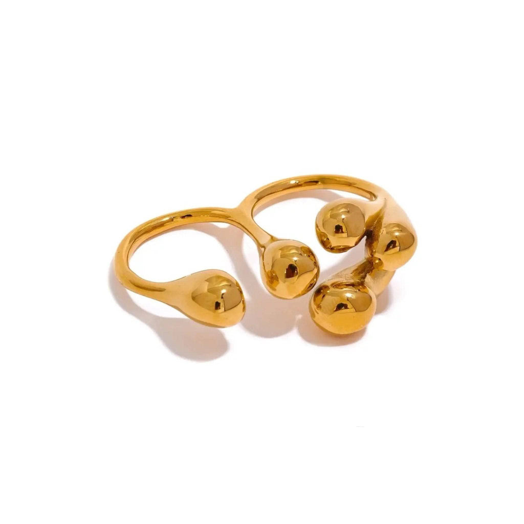 Anello BEHI LELLA - Acciaio Inossidabile Placcato Oro 18k, Regolabile | Gioielli Perfetti - gioielliperfetti.it