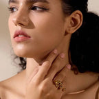 Anello BEHI LELLA - Acciaio Inossidabile Placcato Oro 18k, Regolabile | Gioielli Perfetti - gioielliperfetti.it