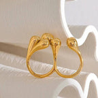 Anello BEHI LELLA - Acciaio Inossidabile Placcato Oro 18k, Regolabile | Gioielli Perfetti - gioielliperfetti.it