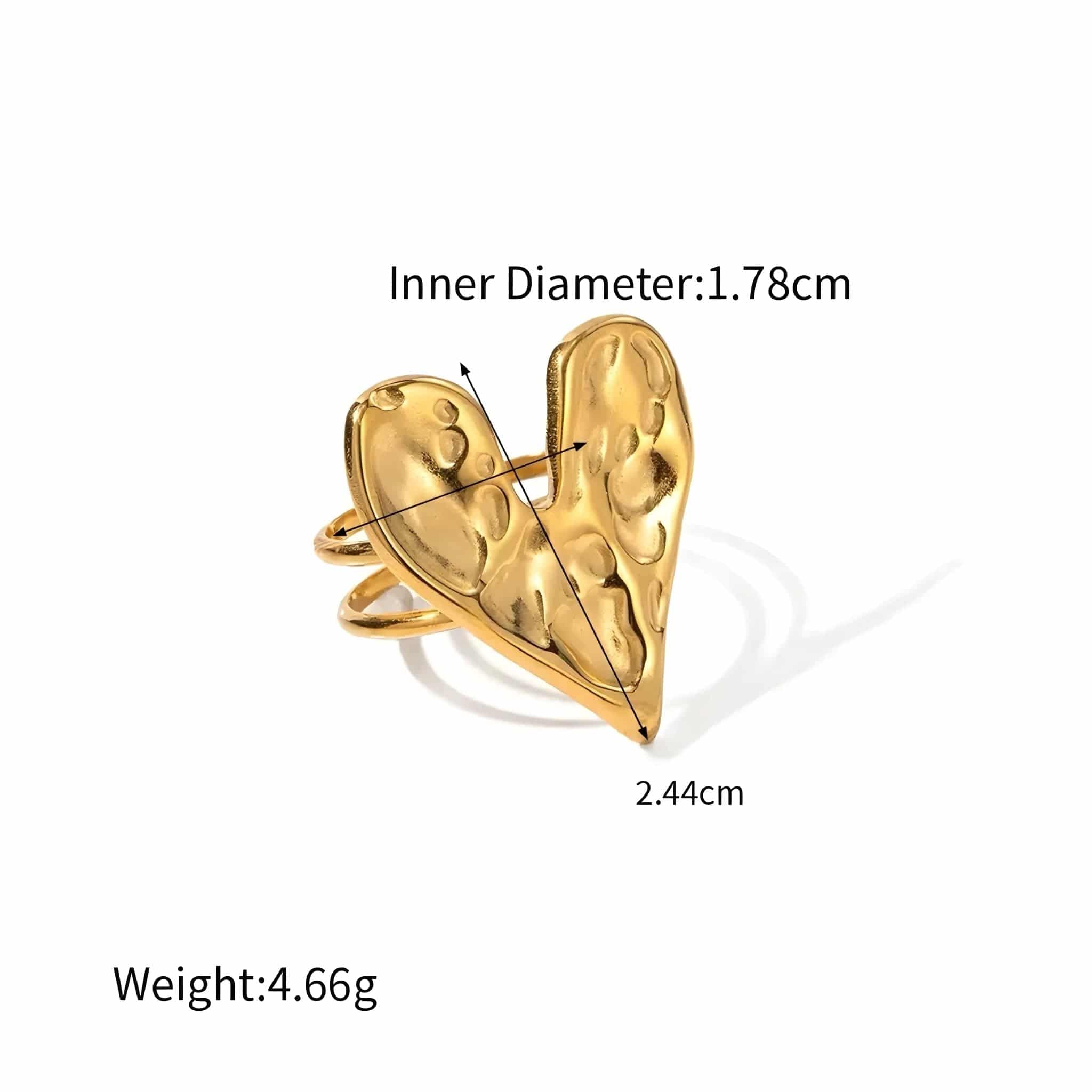 Anello Moira BEHI MILANO - Eleganza Scultorea, Acciaio Inossidabile Placcato Oro 18K, Regolabile - gioielliperfetti.it