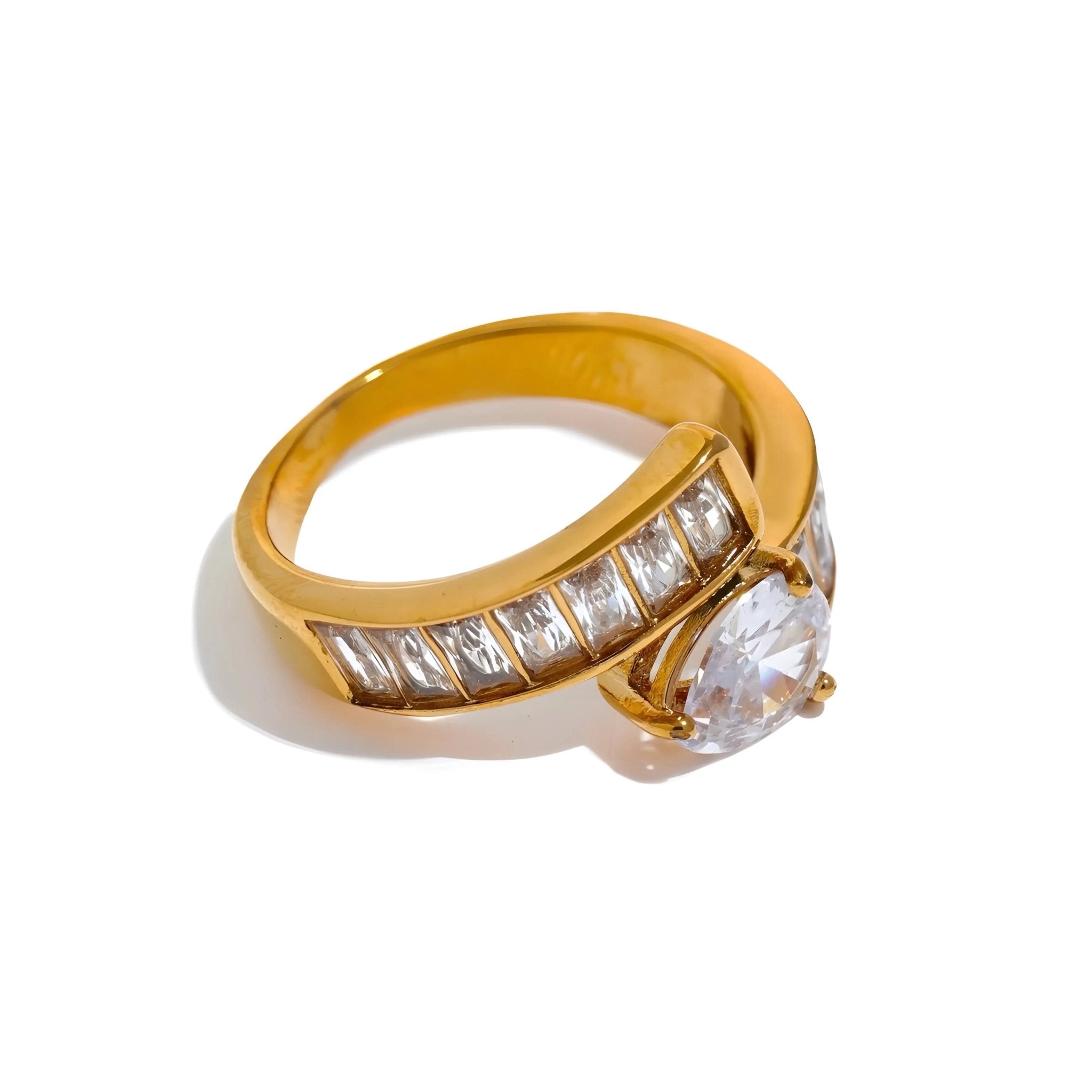 Anello BEHI KIRSTY Oro 18k PVD Acciaio Inossidabile - Eleganza Senza Tempo | BEHI MILANO - gioielliperfetti.it