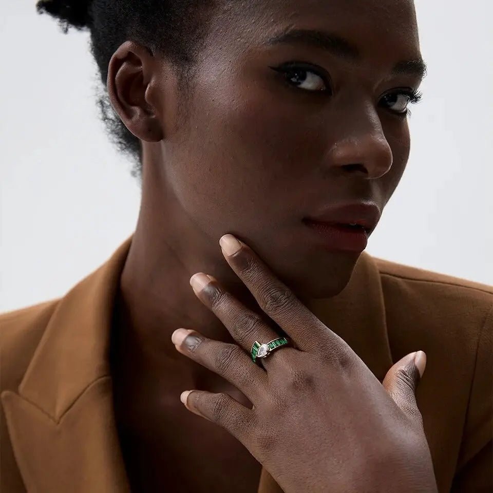 Anello BEHI KIRSTY Oro 18k PVD Acciaio Inossidabile - Eleganza Senza Tempo | BEHI MILANO - gioielliperfetti.it