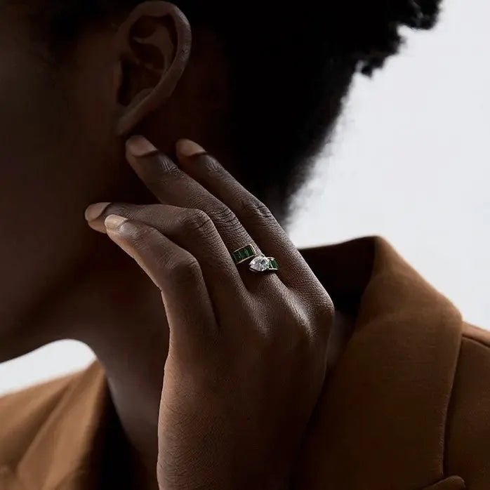 Anello BEHI KIRSTY Oro 18k PVD Acciaio Inossidabile - Eleganza Senza Tempo | BEHI MILANO - gioielliperfetti.it