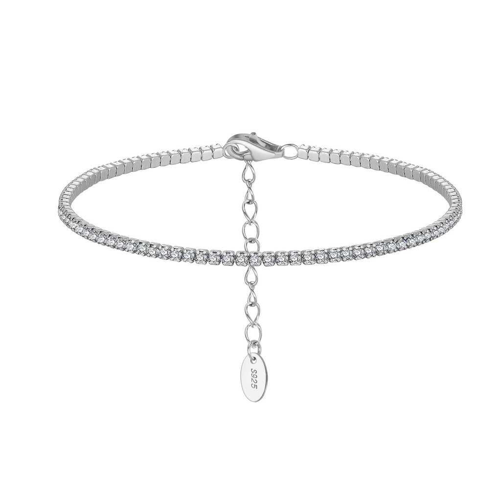 Bracciale Tennis da 15mm in Argento Sterling S925 con Zirconi Colorati