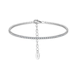 Bracciale Tennis da 15mm in Argento Sterling S925 con Zirconi Colorati
