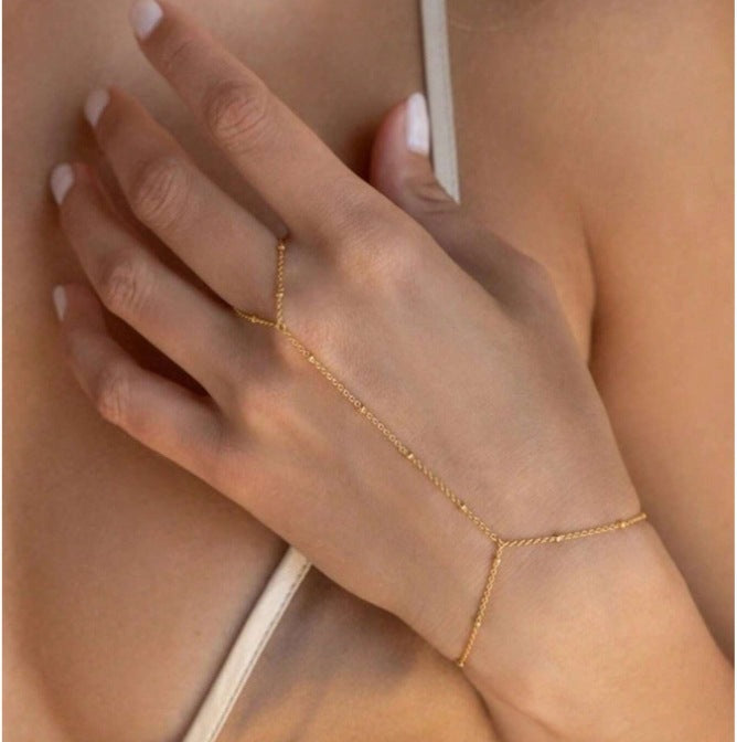 Braccialetto con Perline Rotonde, Stile a Guanto