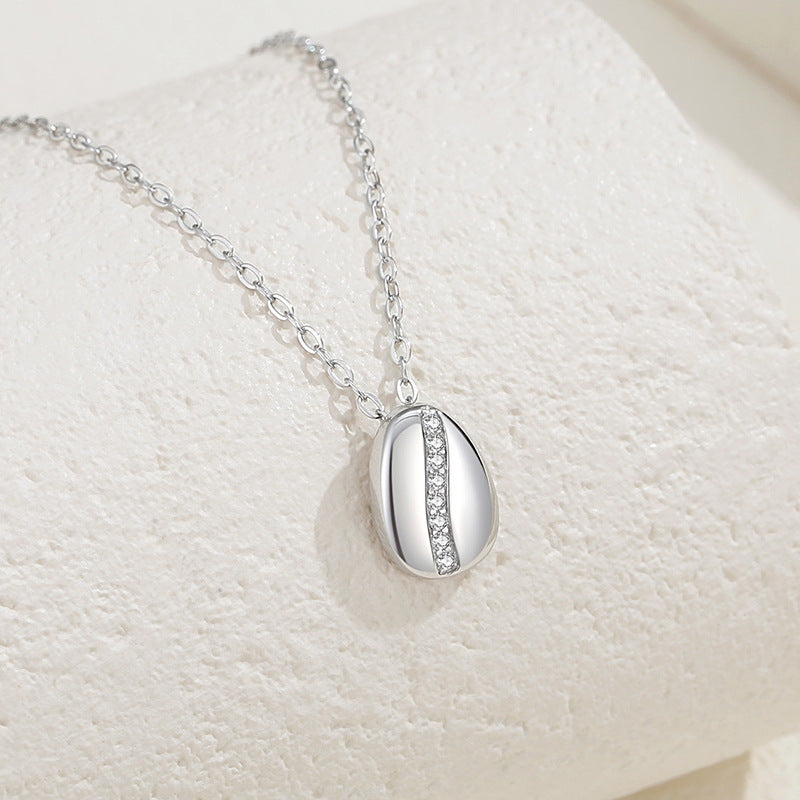 Collana con Chicco di Caffè in Argento Sterling