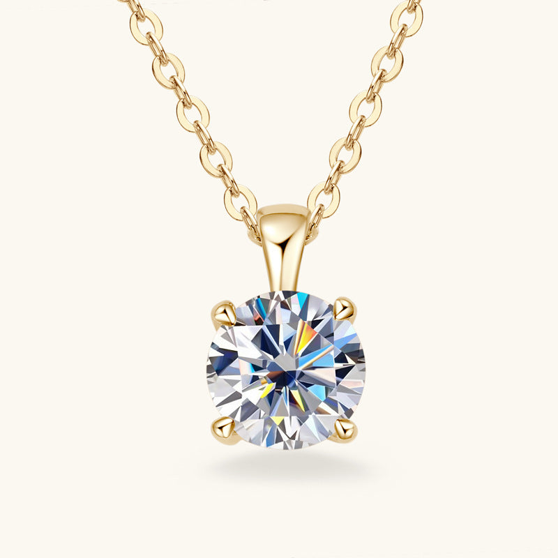 Collana in argento 925 di alta qualità placcata in oro 18 carati