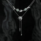 Collana con Uccello Volante in Fluorite