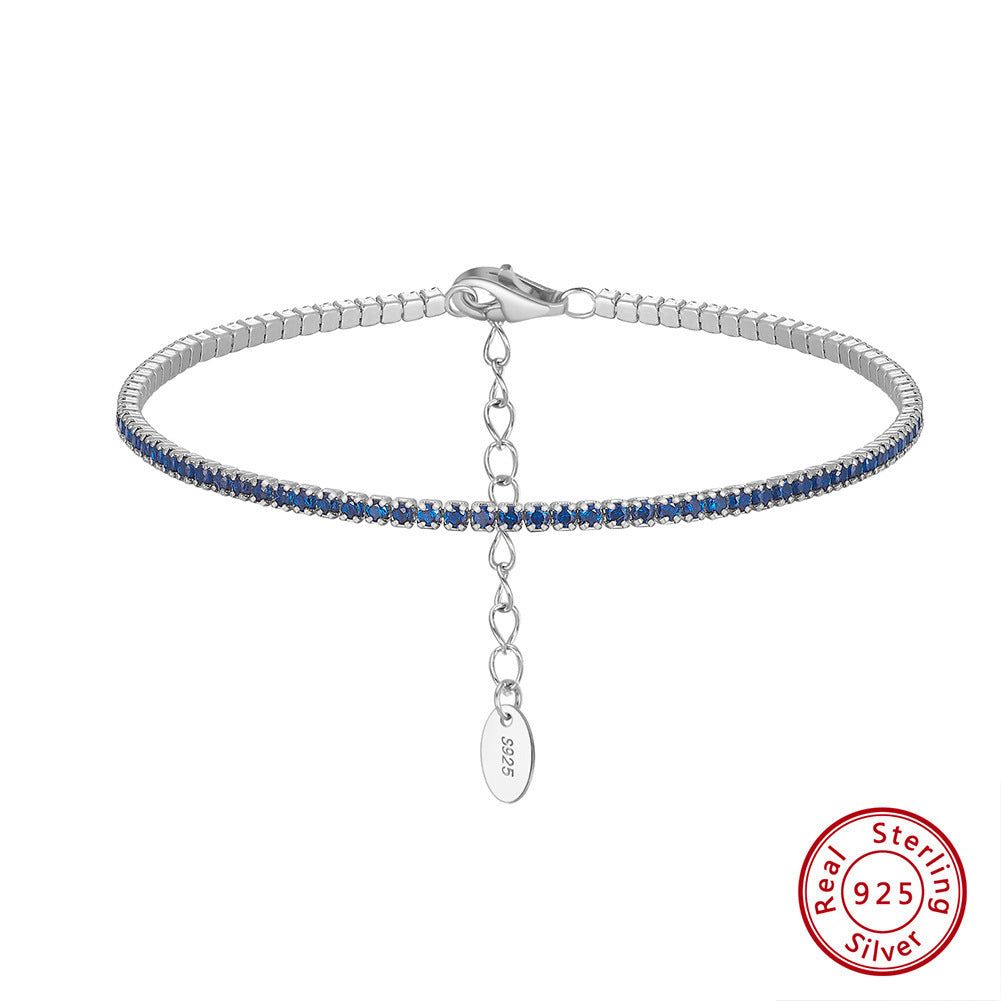 Bracciale Tennis da 15mm in Argento Sterling S925 con Zirconi Colorati
