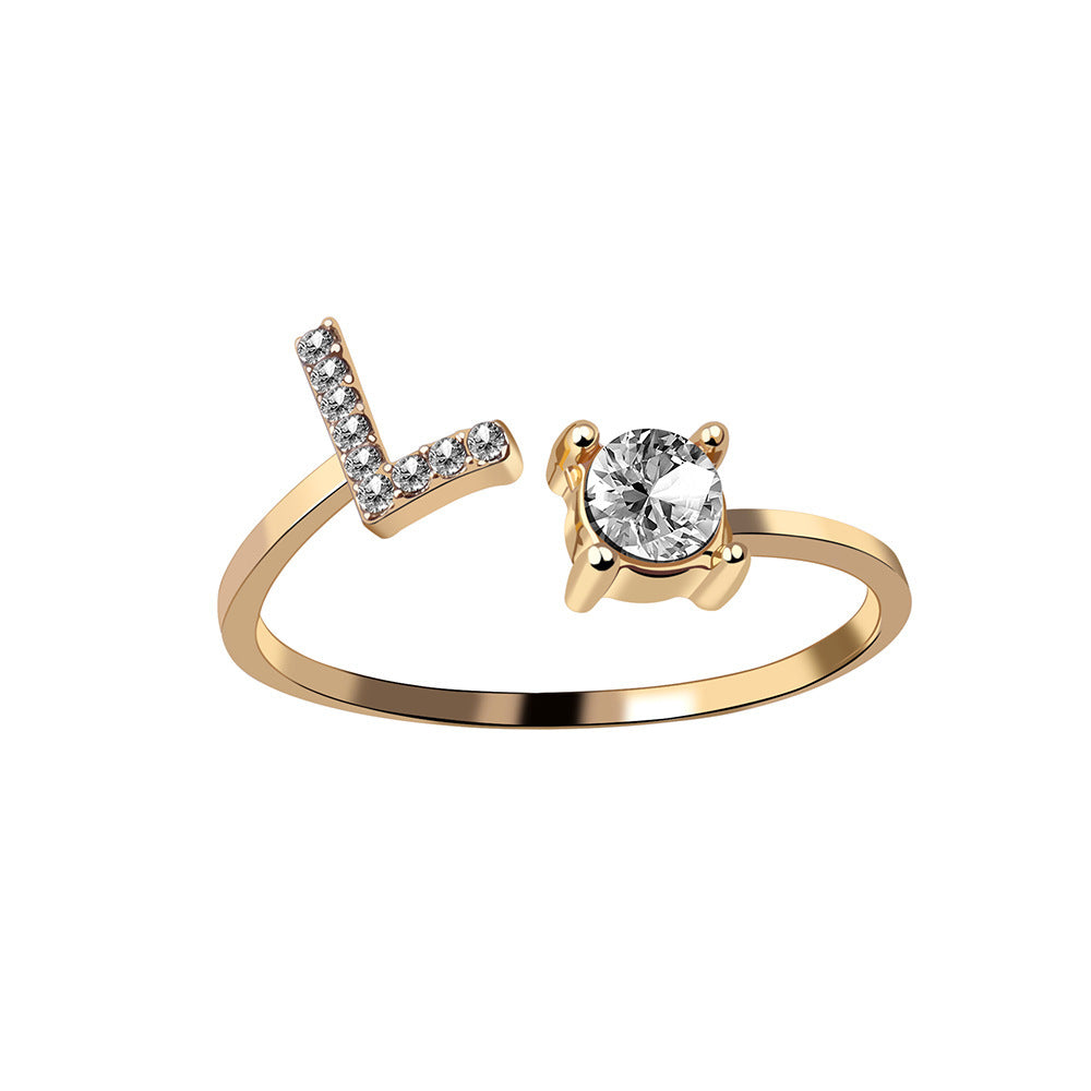 Anello Regolabile con 26 Lettere