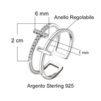 💝 Anello da donna in Argento 925 Donna della Mia Vita - Croce ✨ Regalo Romantico - gioielliperfetti.it