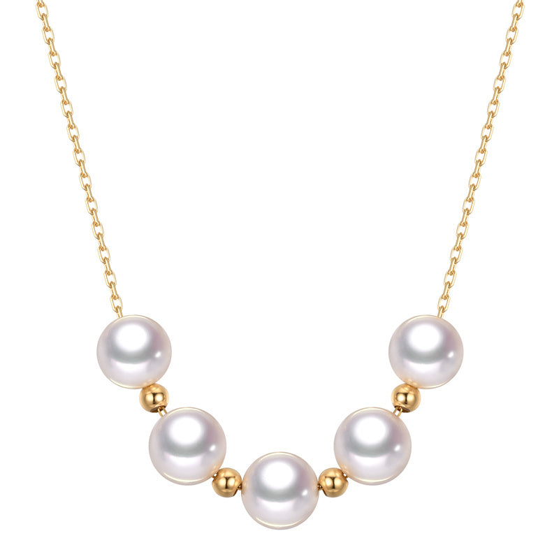 Collana “Sky Star” in Oro 18K con Perla