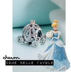 Charm Carrozza Incantata Argento S925 con Cristalli | Bracciale Filo Rosso - gioielliperfetti.it