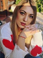 Charm "Family" in Argento S925 - Legame Prezioso per Filo Rosso del Destino | gioielliperfetti.it - gioielliperfetti.it