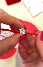 Charm "Family" in Argento S925 - Legame Prezioso per Filo Rosso del Destino | gioielliperfetti.it - gioielliperfetti.it