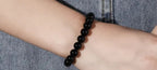 Bracciale Agata Nera Geometrica - Eleganza Raffinata | Gioielli Perfetti - gioielliperfetti.it