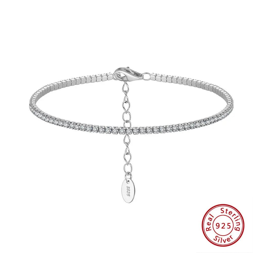 Bracciale Tennis Argento S925 Zirconi Colorati Regolabile - Eleganza Luminosa | Gioielli Perfetti - gioielliperfetti.it