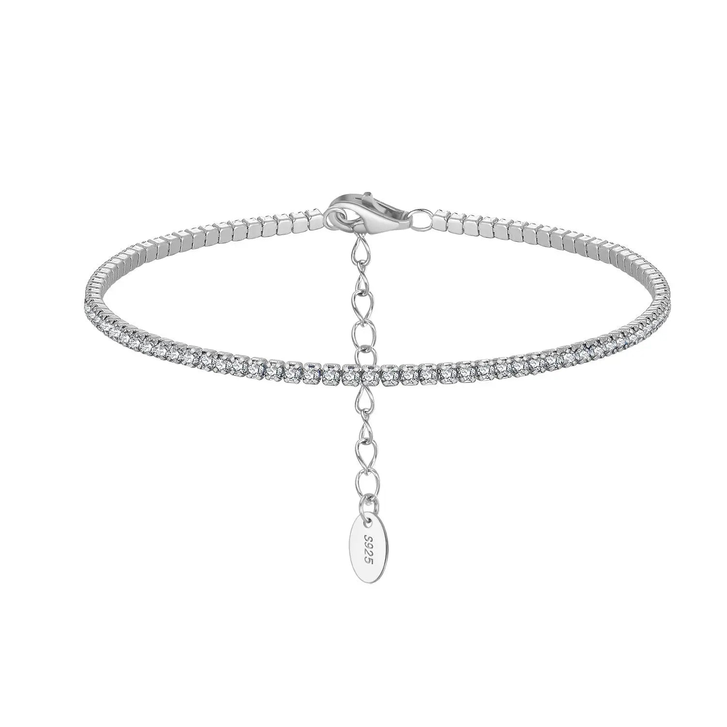 Bracciale Tennis Argento S925 Zirconi Colorati Regolabile - Eleganza Luminosa | Gioielli Perfetti - gioielliperfetti.it