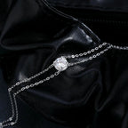 Bracciale Doppio Strato Moissanite 1 Carato VVS1 D - Argento 925 | Gioielli Perfetti - gioielliperfetti.it