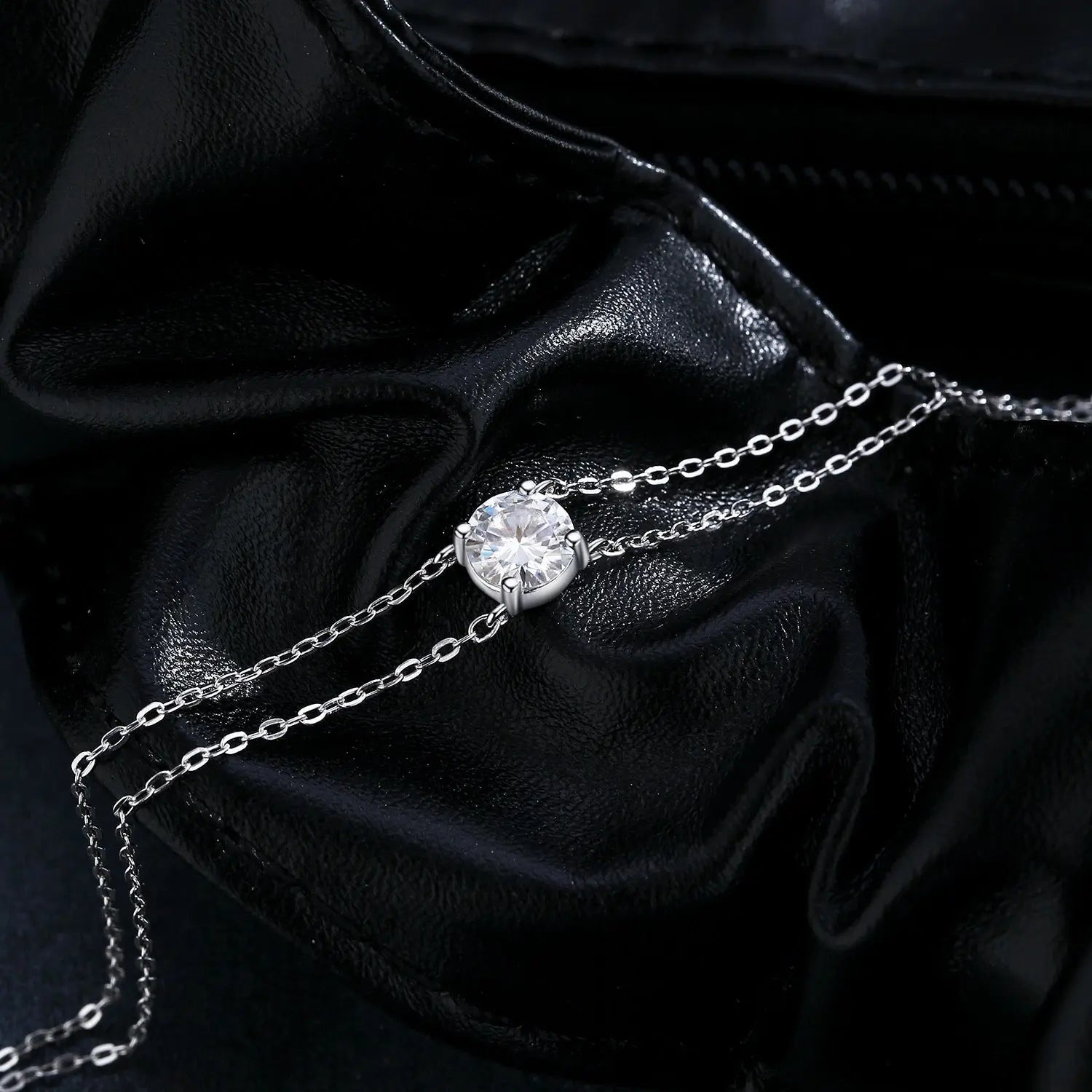 Bracciale Doppio Strato Moissanite 1 Carato VVS1 D - Argento 925 | Gioielli Perfetti - gioielliperfetti.it