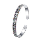 Bracciale Rétro Argento S925 Rattan Intagliato - Eleganza Distintiva | Gioielli Perfetti - gioielliperfetti.it
