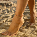 Set Gioielli Ciliegia: Collana, Bracciale, Cavigliera Donna | Eleganza Vivace | Gioielli Perfetti - gioielliperfetti.it