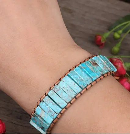 Bracciale Raffinato in Diaspro Marino Naturale - Stile Unico | Gioielli Perfetti - gioielliperfetti.it