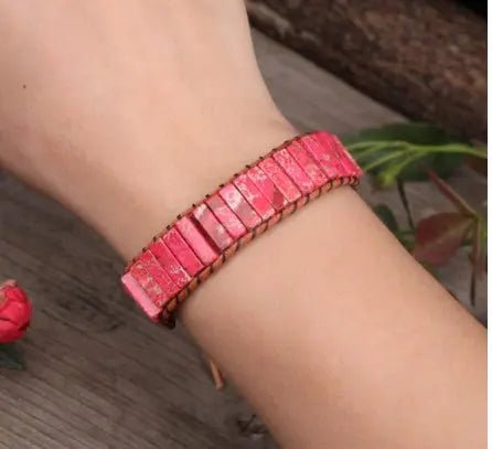 Bracciale Raffinato in Diaspro Marino Naturale - Stile Unico | Gioielli Perfetti - gioielliperfetti.it