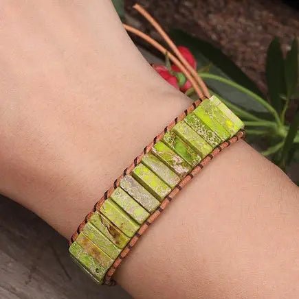 Bracciale Raffinato in Diaspro Marino Naturale - Stile Unico | Gioielli Perfetti - gioielliperfetti.it