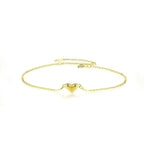 Bracciale Cuore Oro 14K Donna - Eleganza Raffinata e Regolabile | Gioielli Perfetti - gioielliperfetti.it