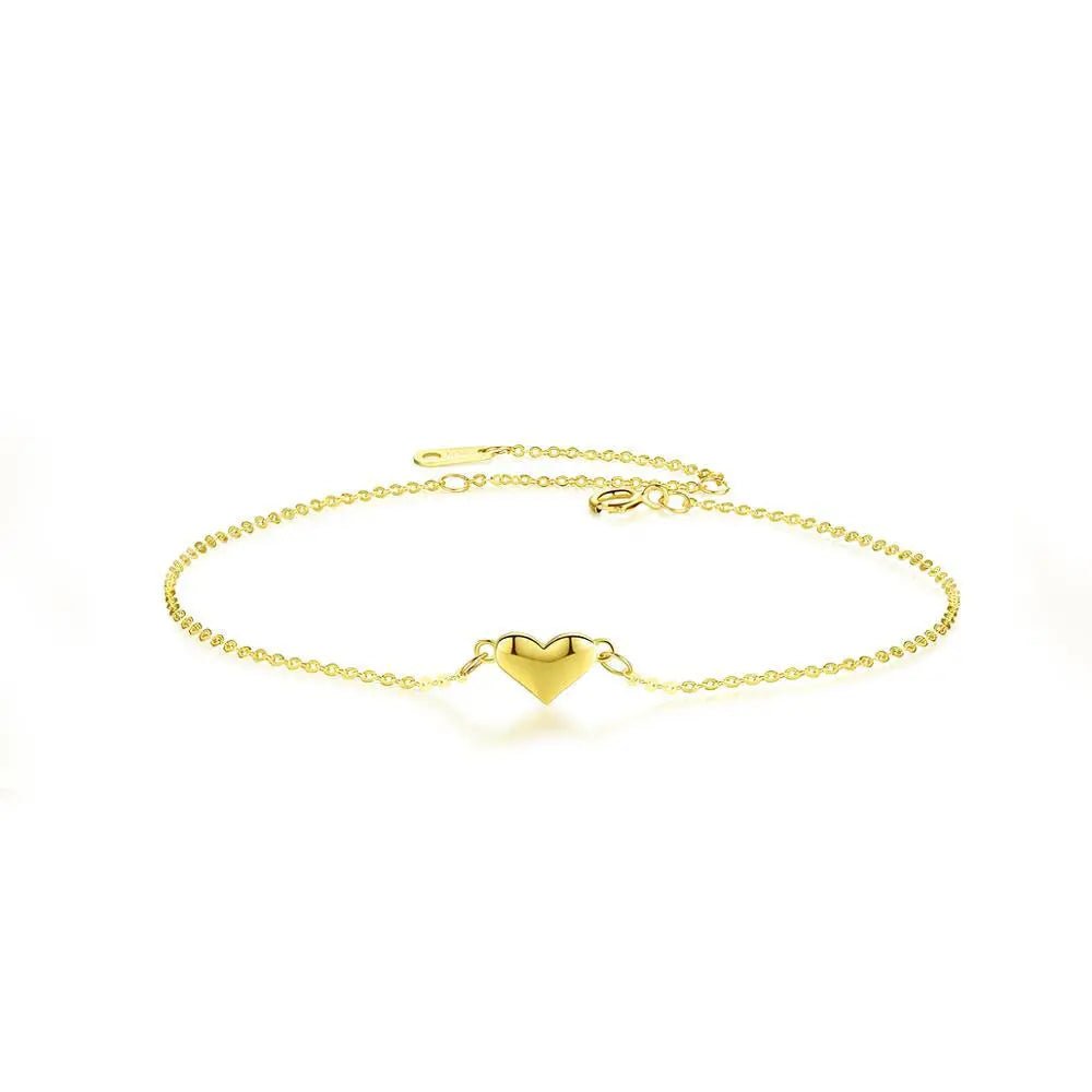 Bracciale Cuore Oro 14K Donna - Eleganza Raffinata e Regolabile | Gioielli Perfetti - gioielliperfetti.it