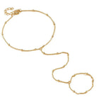 Braccialetto Donna Placcato Oro con Perline Rotonde - Eleganza Raffinata | Gioielli Perfetti - gioielliperfetti.it