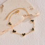 Bracciale Cuore Smaltato Acciaio Inossidabile - Eleganza Versatile | Gioielli Perfetti - gioielliperfetti.it