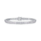 Bracciale Moissanite Certificata S925 - Eleganza Geometrica | Gioielli Perfetti - gioielliperfetti.it