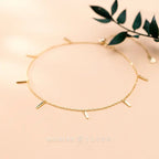 Cavigliera Sottile Oro 14K - Eleganza Raffinata e Regolabile | Gioielli Perfetti - gioielliperfetti.it