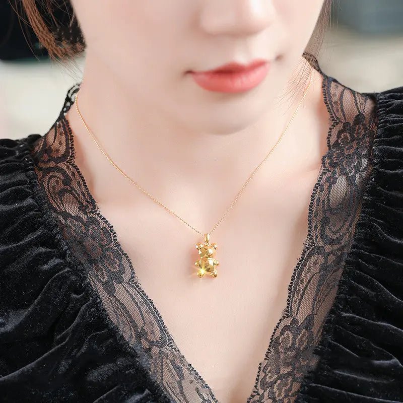 Pendente Orso in Oro 18K da Donna - Gioiello Raffinato | Gioielli Perfetti - gioielliperfetti.it